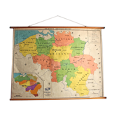Old map of geography "Administrative Belgium"