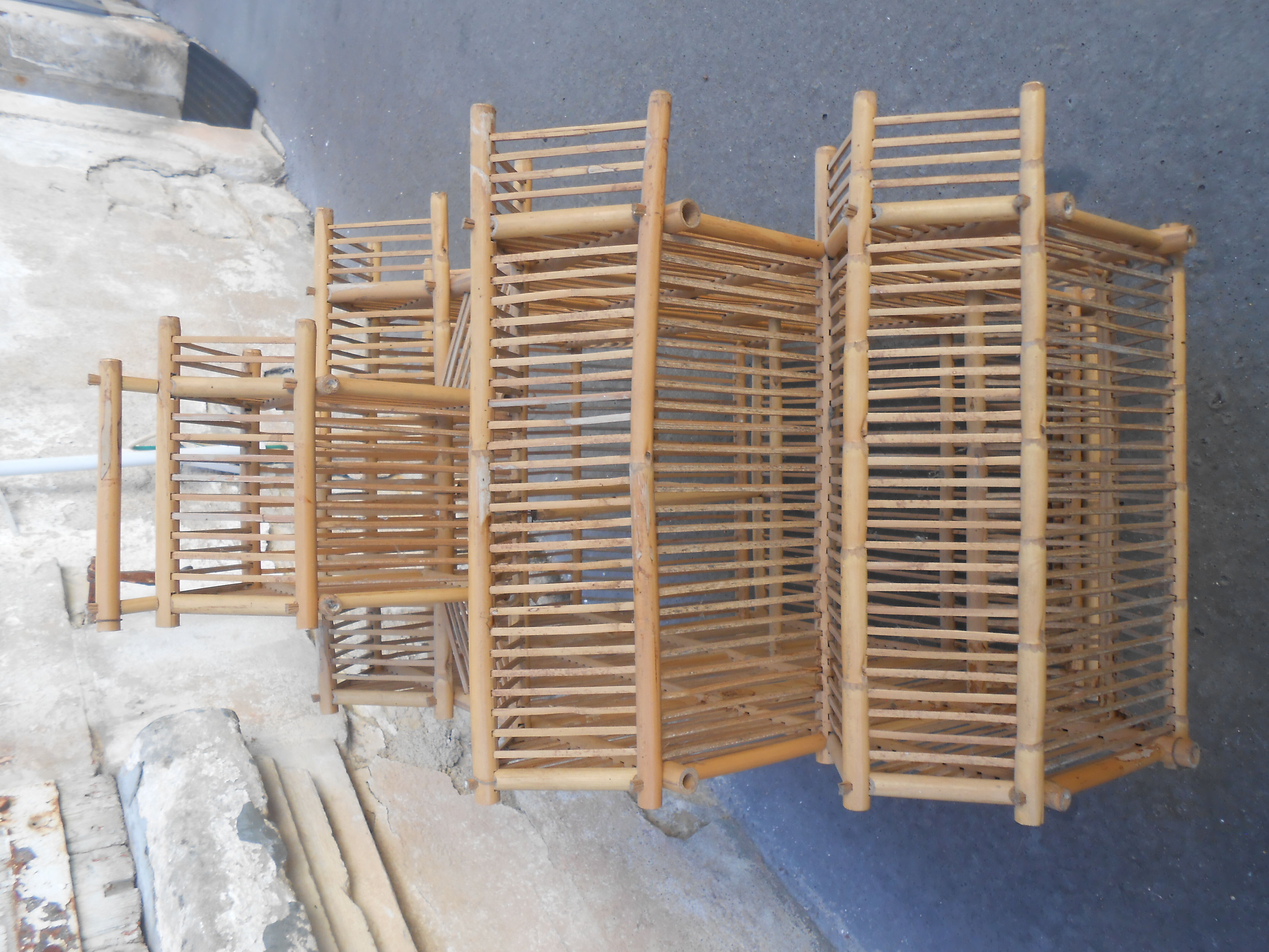 Cage oiseau en bambou