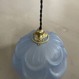 Art Deco molded glass pendant light