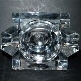 Saint-Louis DESIGN Modernist Crystal Ashtray with Label