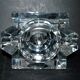 Saint-Louis DESIGN Modernist Crystal Ashtray with Label