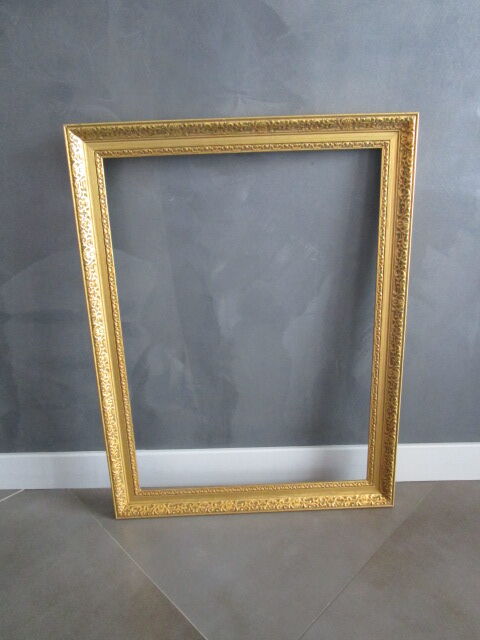 Large old gilded wooden frame