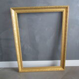 Large old gilded wooden frame