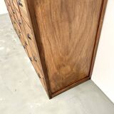 Vintage workshop furniture with 24 drawers in solid pine – 1950s