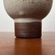 Mid-century modern ceramic oil lamp by Danish studio Aage Würtz, 1956.