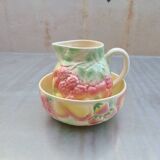 old luneville pitcher and basin