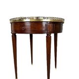 Louis XVI style mahogany hot water bottle table