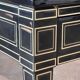Maison Jansen black lacquered wooden desk from the 1960s with chair.
