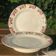 Old earthenware mounted plate, hbcm huguette service