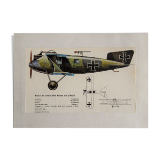 Combat biplane poster 1915/17