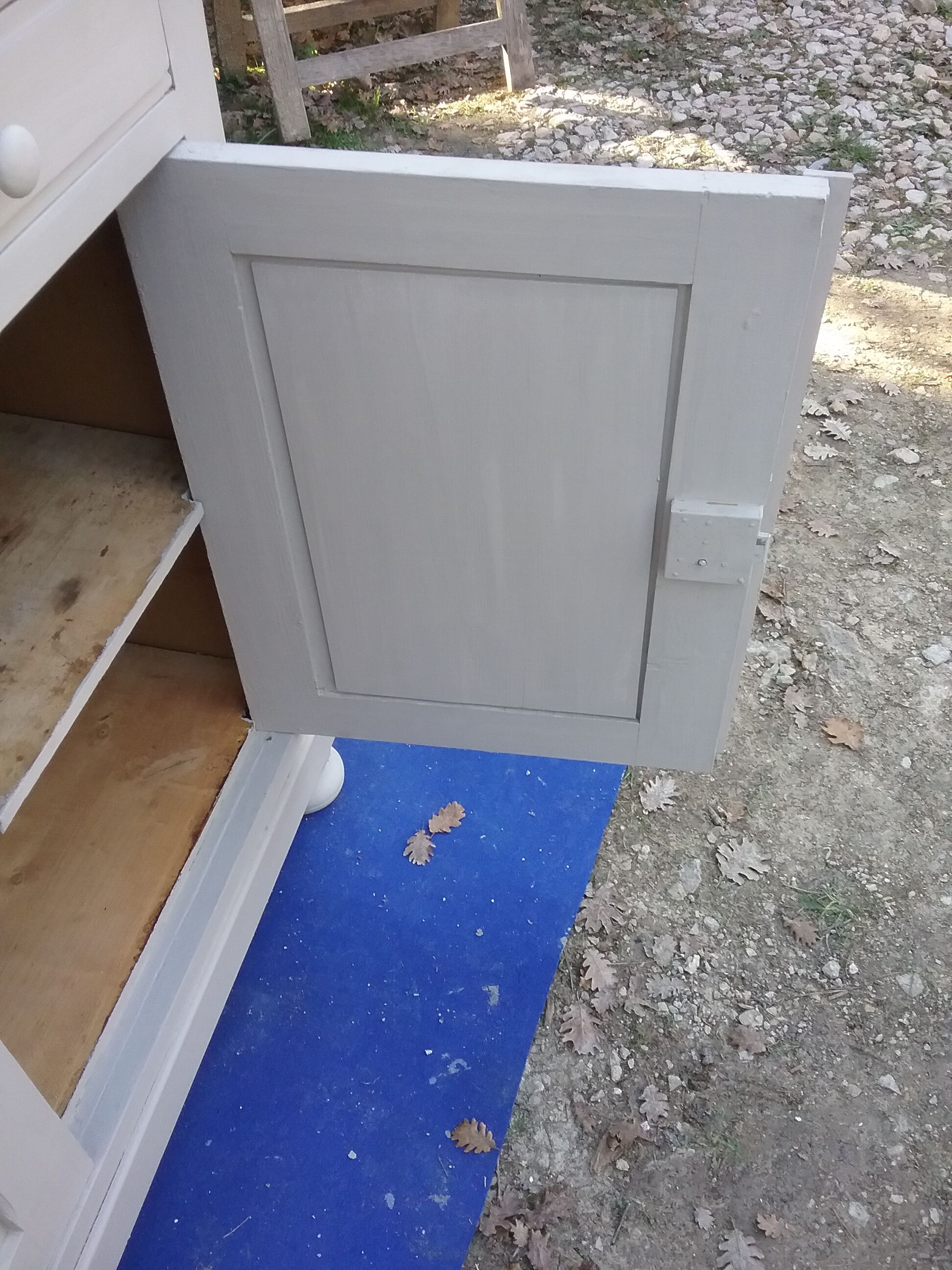 Vintage grey buffet