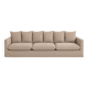 Large natural linen sofa — unique piece