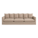 Large natural linen sofa — unique piece
