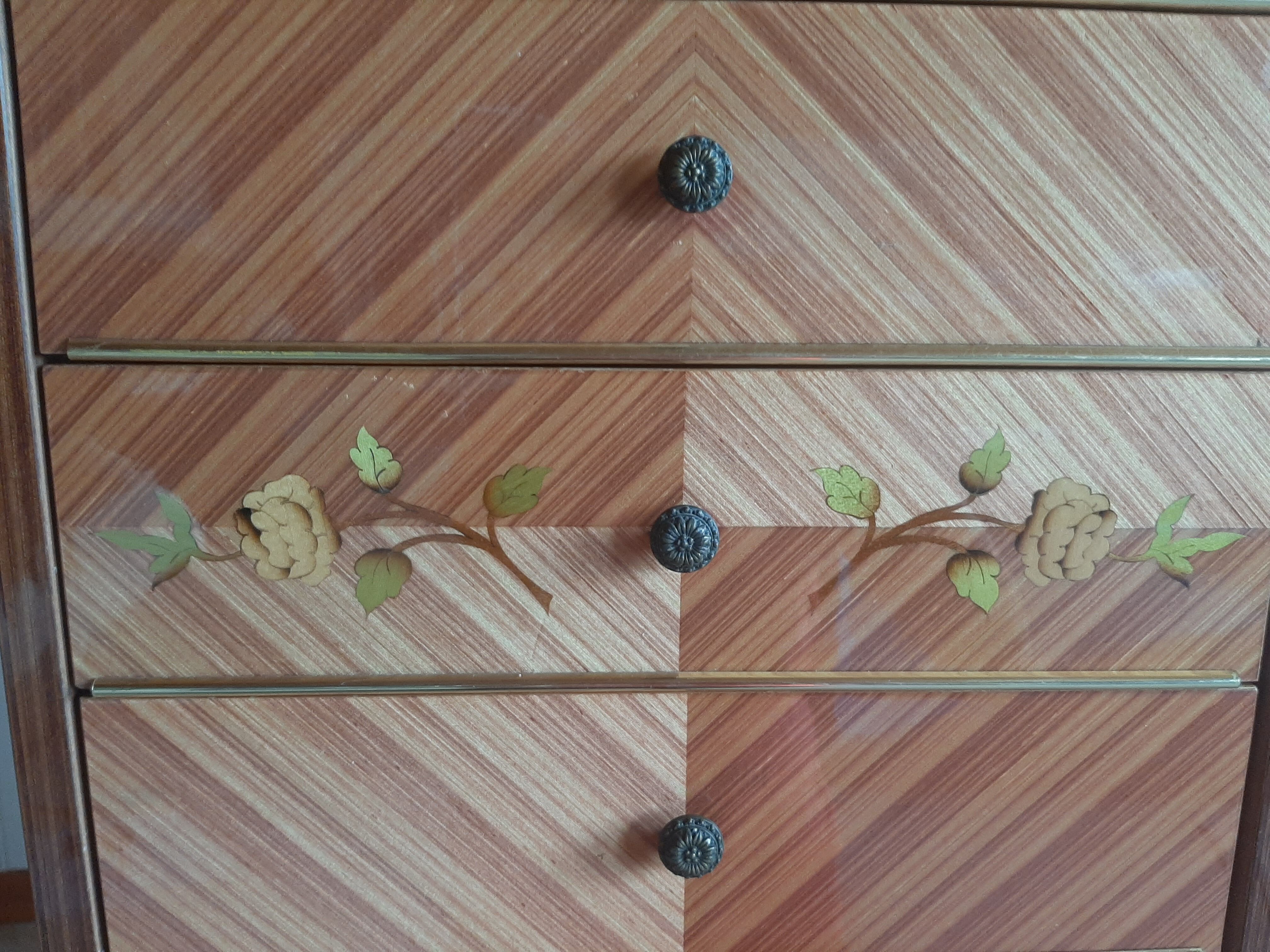 Commode semainier 7 tiroirs style Louis XVI