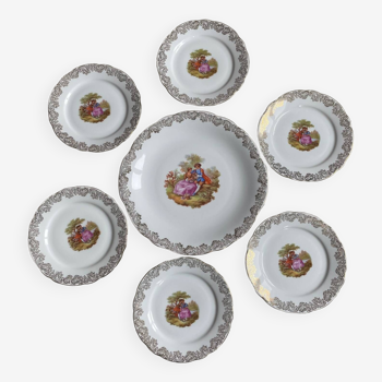 Fragonard fine porcelain plate service