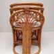 Vintage rattan table and chairs set