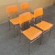 Tubmenager orange vintage chairs