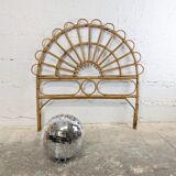 Vintage rattan headboard