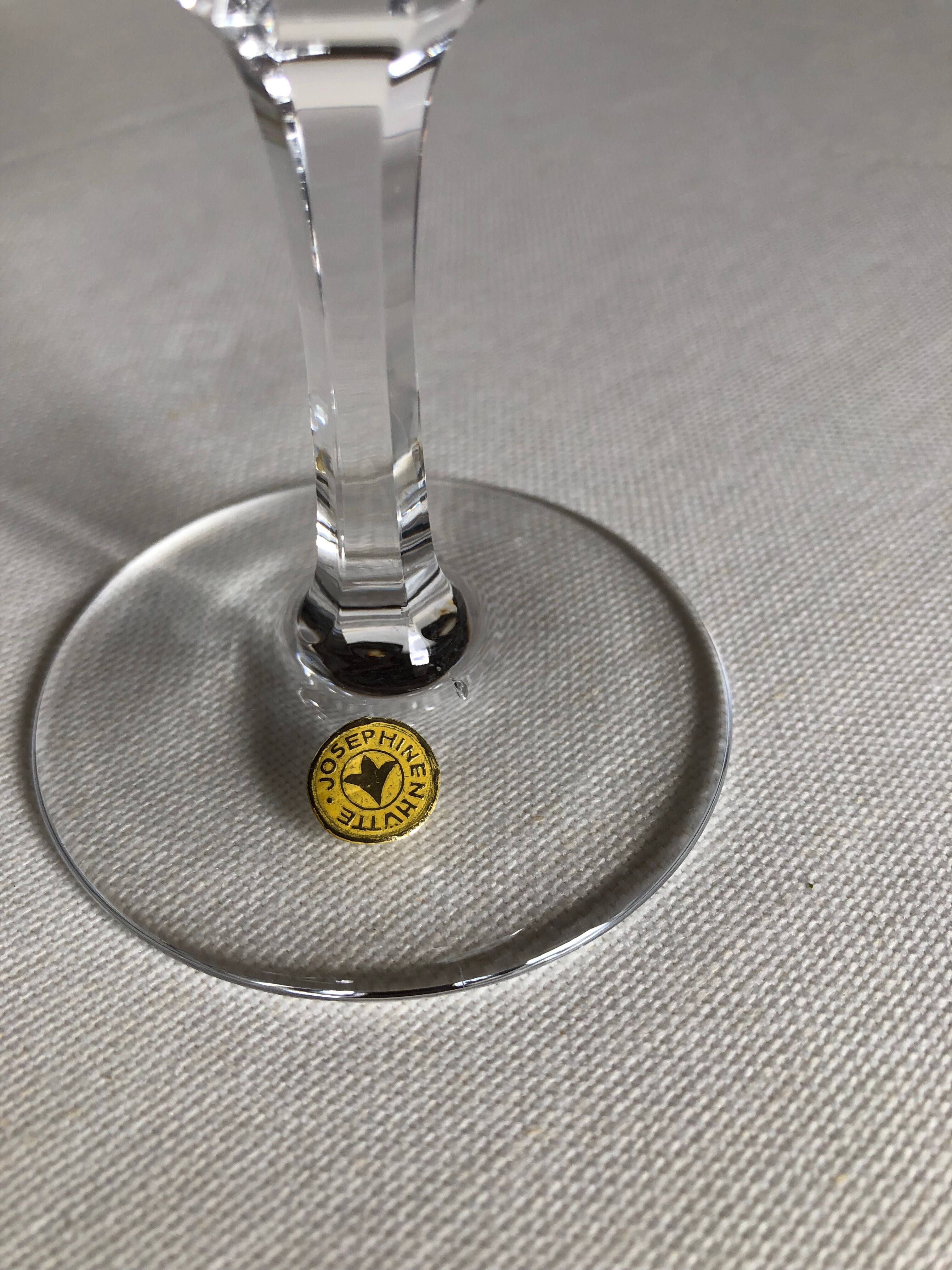 Service of crystal glasses from Wien brand Josephinehütte