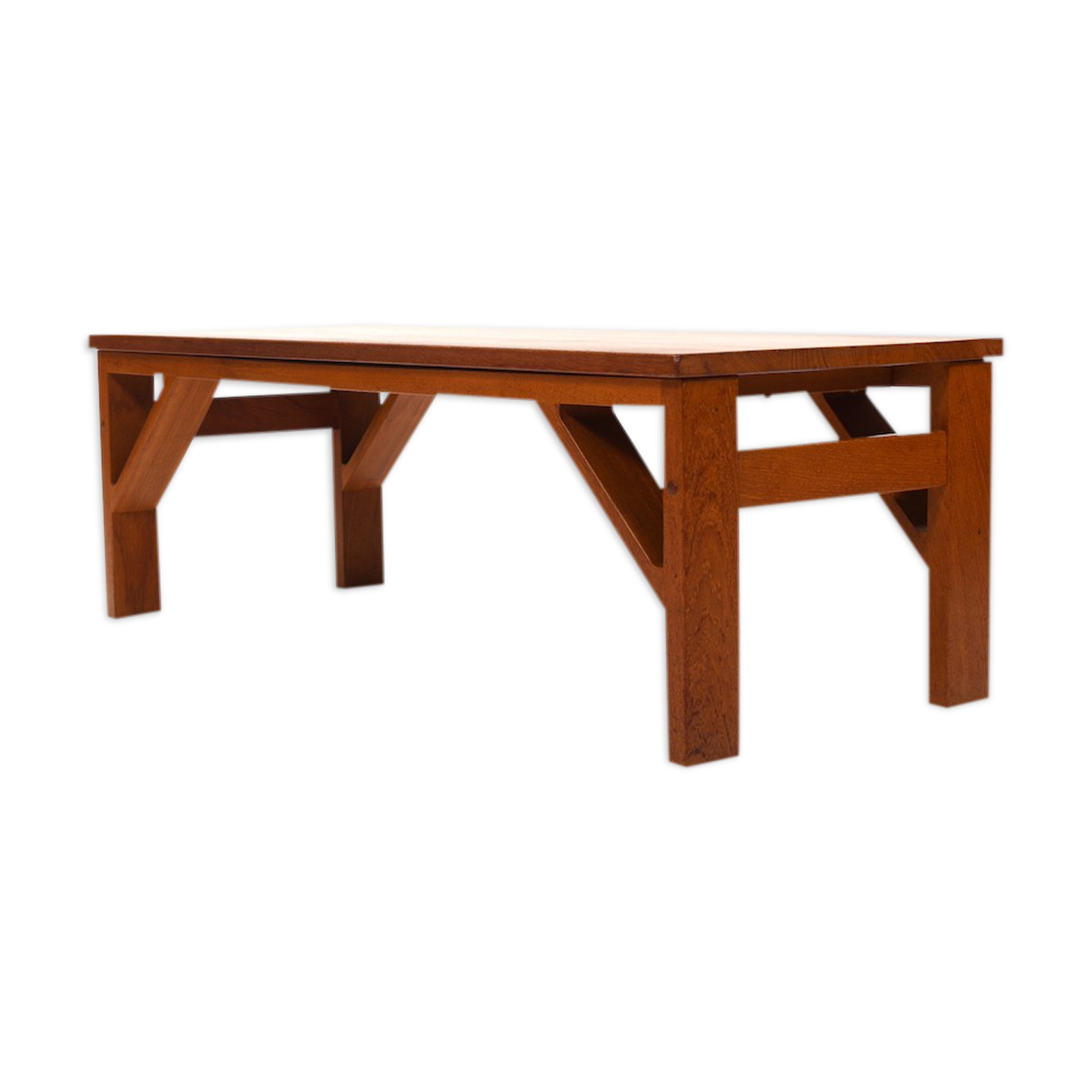 Modern Danish Teak Bench / Long Side Table 1960s.