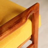 Scandinavian retro yellow armchair by Z.Baczyk 1965