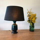 Blue ceramic lamp