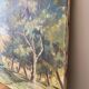 Oil on canvas mountain path