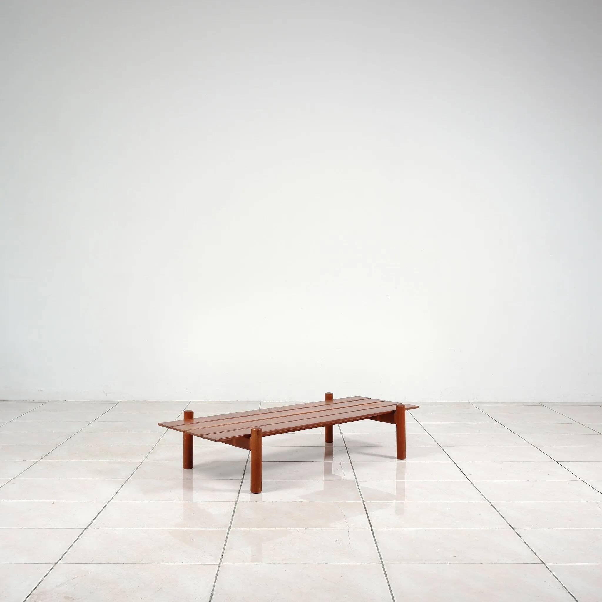 Low bench by Lotos Werkkunst, Germany