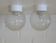 Pair of wall lamps / set of ceiling lights / mid-century flush mount lighting / vintage sconce lamps