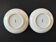 Pair of Asian plates decoration pomegranates