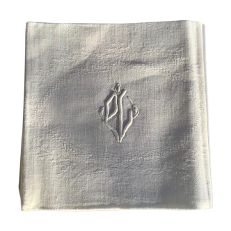 6 pL towels square damask cotton