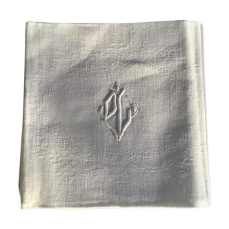 Set de 6 serviettes PL carrées coton damassé