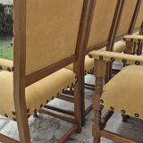 9 armchairs in the Louis XIII style