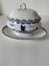 Rare vegetable dish by A. Lebacqz & M. Bouchart, marine decoration