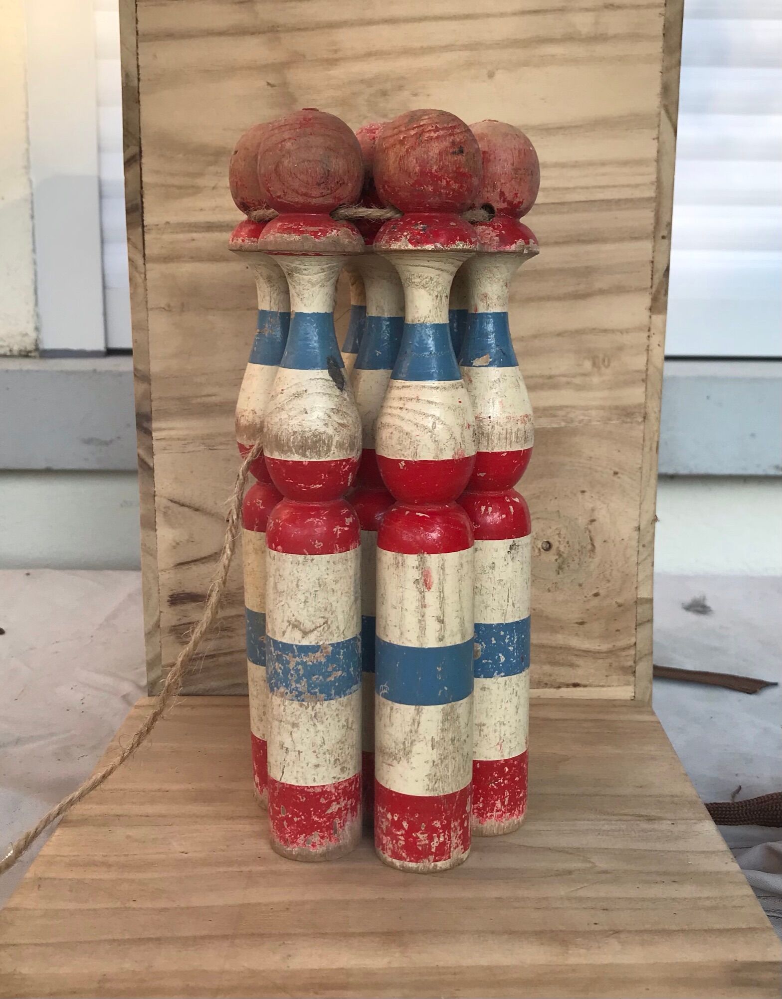 Jeu de quilles  en bois