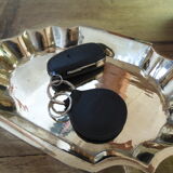 Empty pocket brass corrugated shape sheet shiny holly