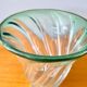 Val St Lambert Green Glass Vase from Belgium