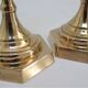 Pair of solid brass candle holders neo classic vintage style