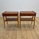 Pair of teak bedside tables by AB Carlström, 1960