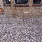 5 vintage 70'S chairs + Giancarlo Piretti Castelli support