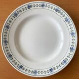 Antique flat earthenware plates from Saint-Amand (North)