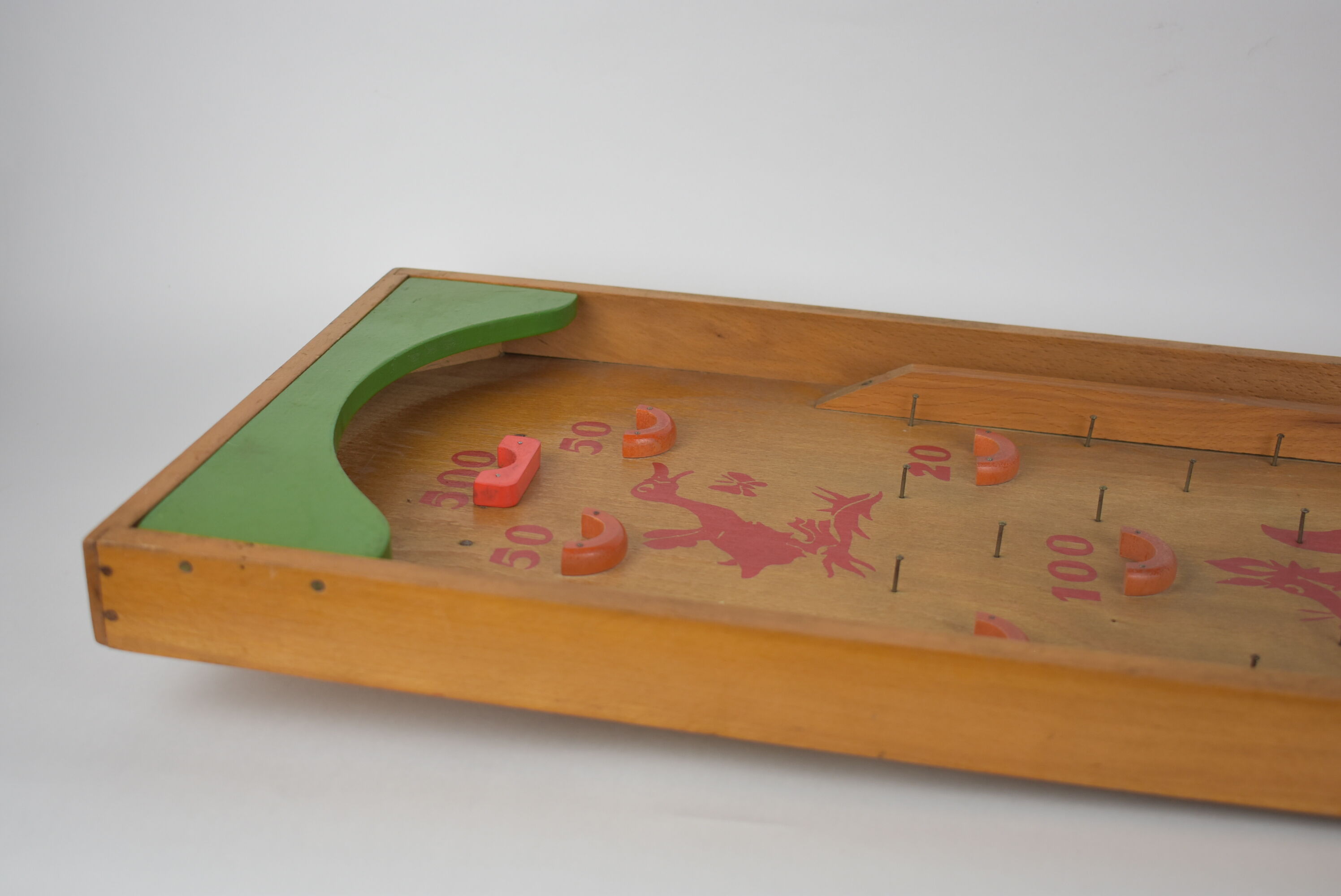 old wooden pinball