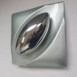 Pair of futuristic UFO wall lights