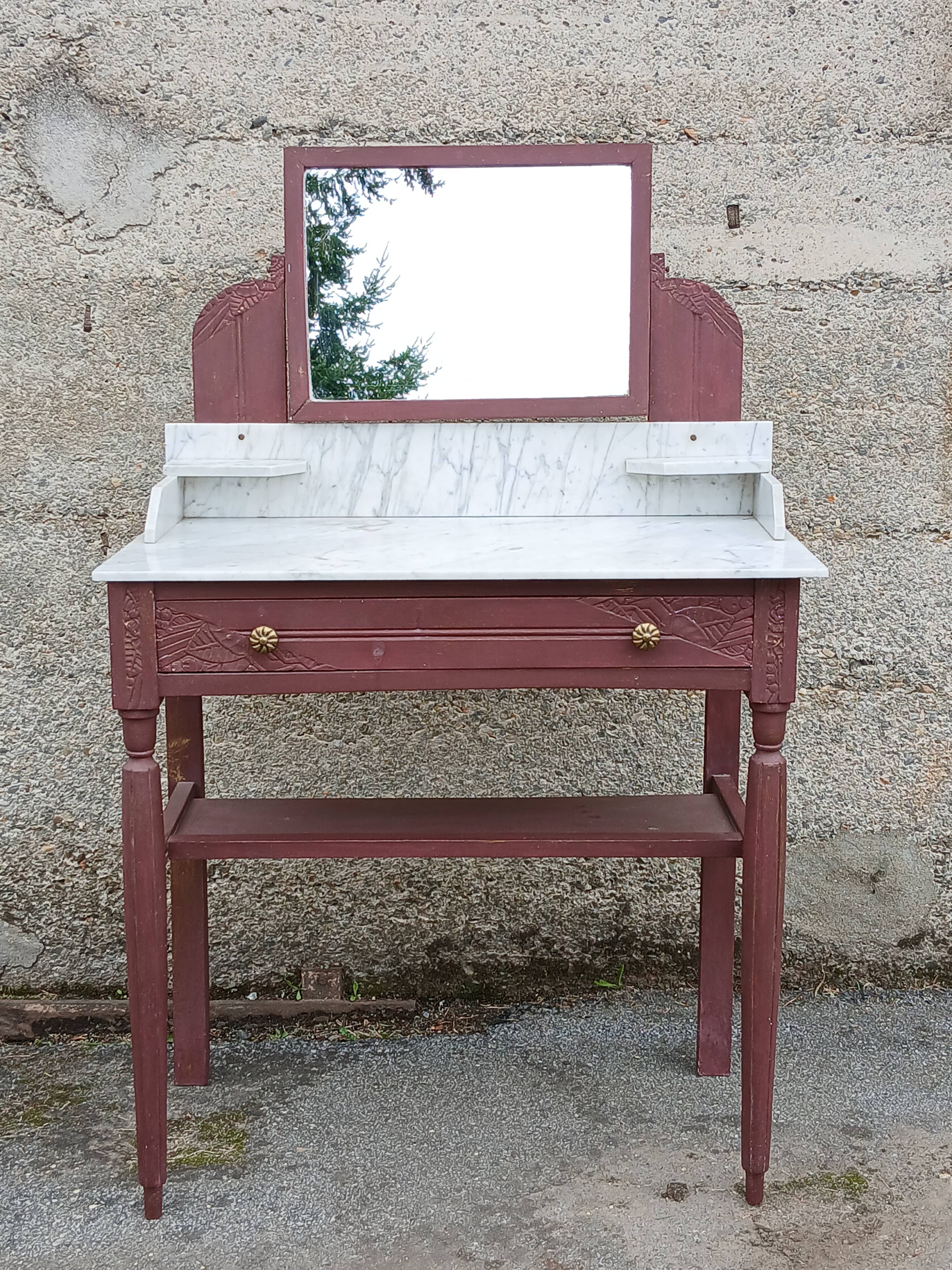 Art Deco marble dressing table