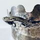 Silver metal flower pot or cover