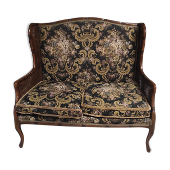 Wooden armchair and cannage