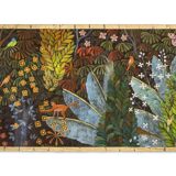 Large acrylic painting on linen canvas. Contemporary work.