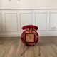 Chaise fourrure rouge