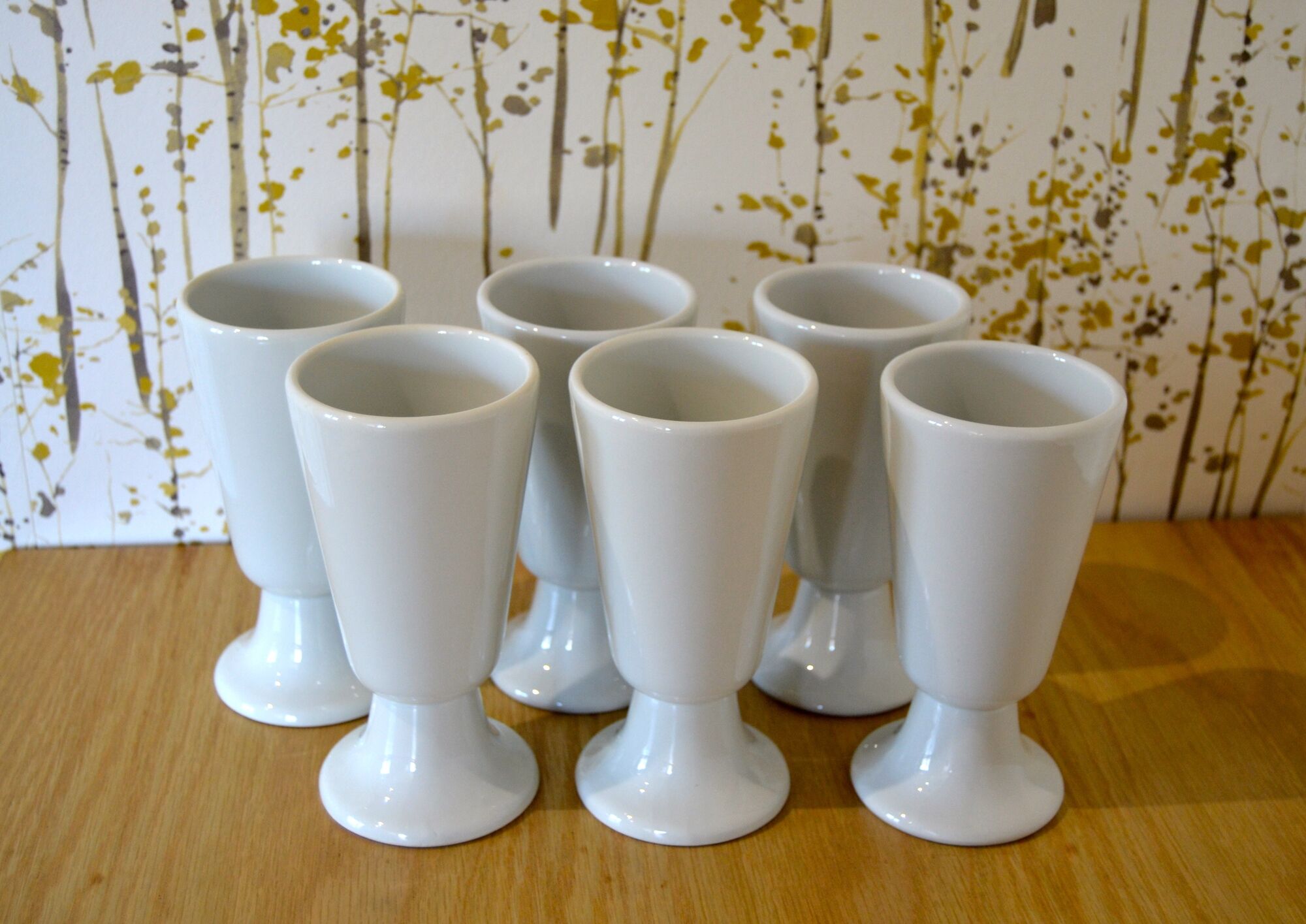 Suite of six mazagrans tradition, made in france, vintage