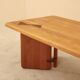 Table basse en hêtre massif, Seltz, France, 1988